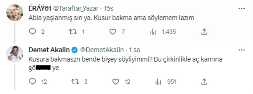Demet Akalın'ın sosyal medya patlaması: Takipçisine verdiği şok edici yanıt