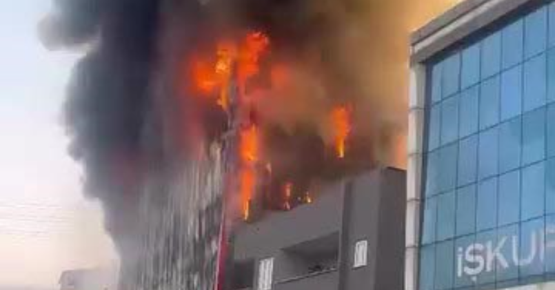 Kocaeli'deki tesiste yangın! 6 işçi hala içeride 