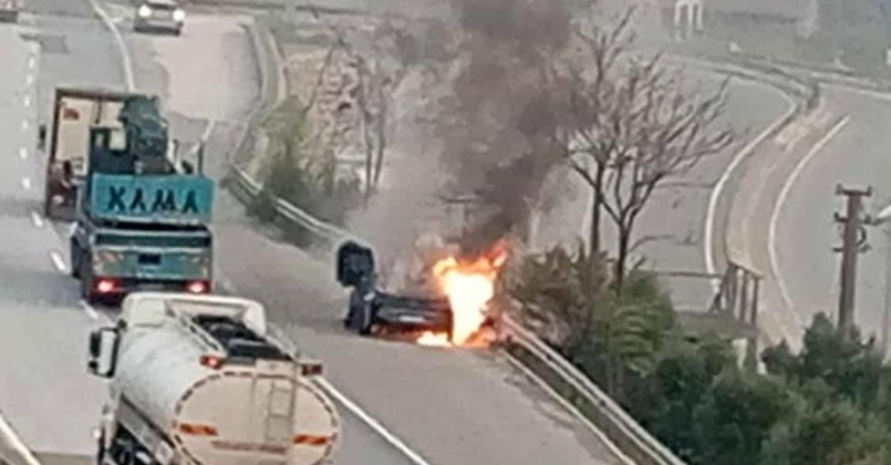 Seyir halindeyken alev aldı!