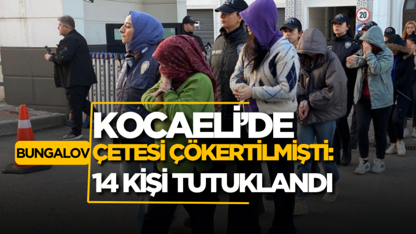 Kocaeli’de bungalov çetesi çökertilmişti: 14 kişi tutuklandı