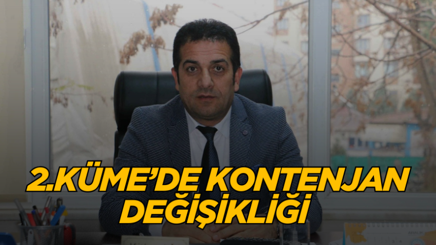 2.Küme’de kontenjan değişikliği 