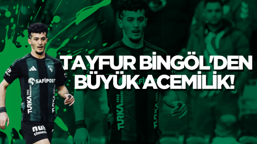 Tayfur Bingöl'den büyük acemilik! 