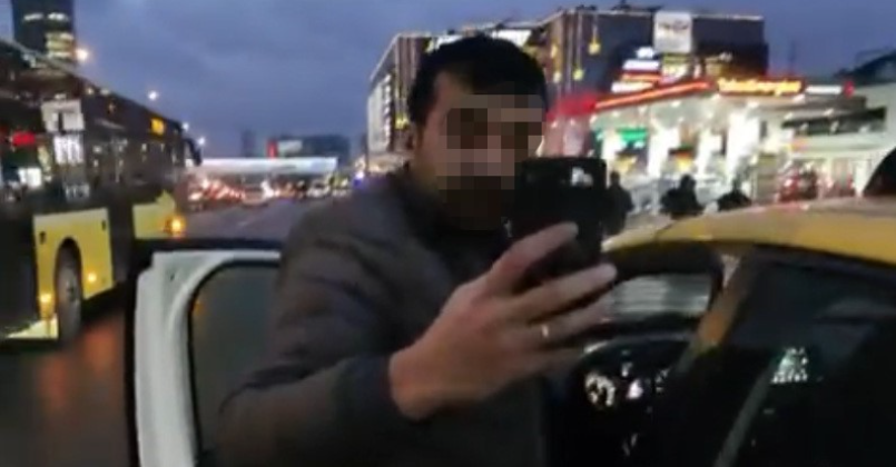 Taksici önce aldı sonra indirdi!