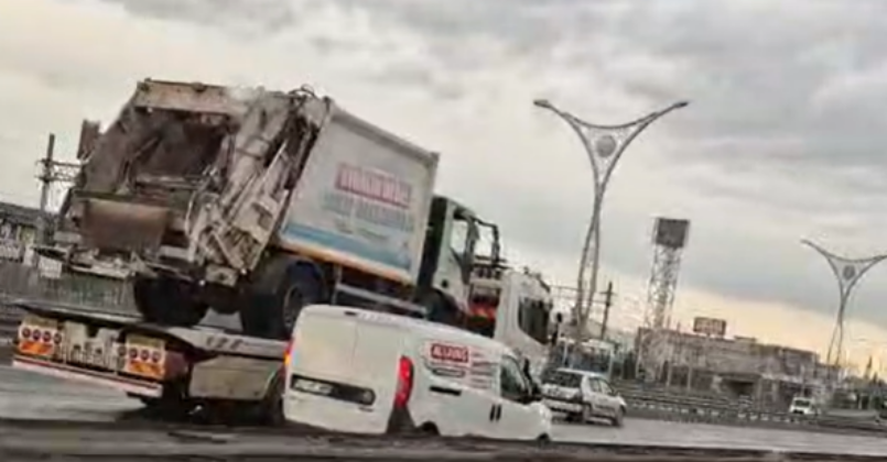 İzmit'te çöp aracı neden burada?