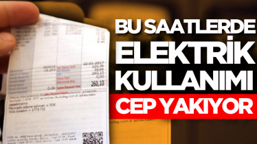 Bu saatlerde elektrik kullanımı cep yakıyor