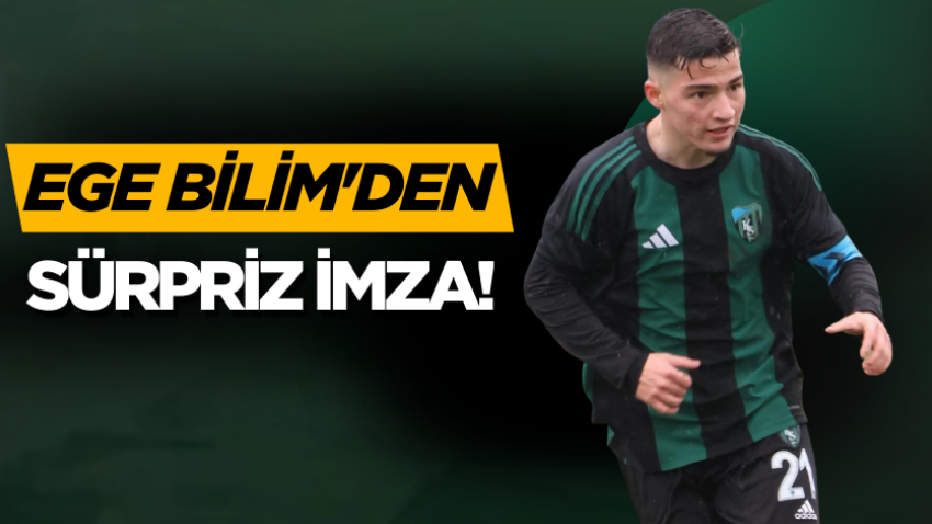 Ege Bilim'den sürpriz imza! 