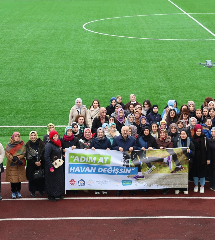 Gebze'de kadınlar sağlıklı yaşam için yürüdü