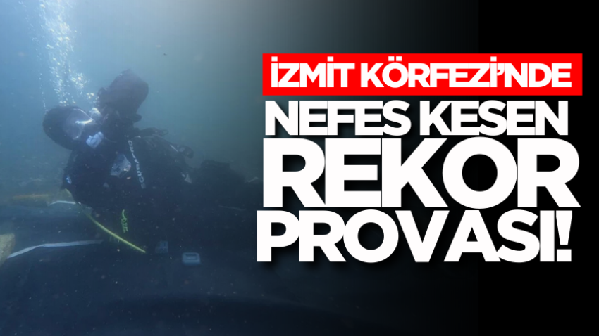 İzmit Körfezi’nde nefes kesen rekor provası!