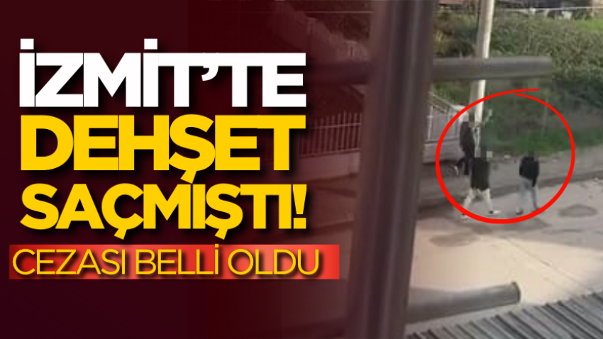 İzmit'te dehşet saçmıştı! Cezası belli oldu