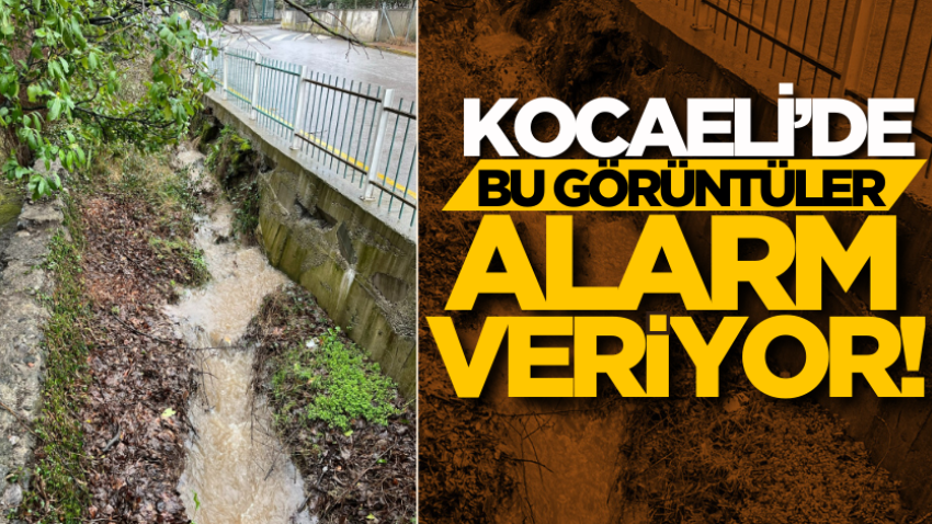 Kocaeli’de bu görüntüler alarm veriyor! 