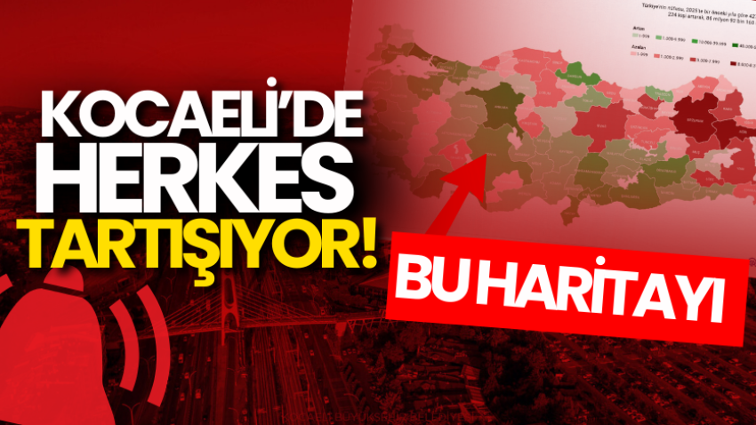 Kocaeli’de herkes bu haritayı tartışıyor! 