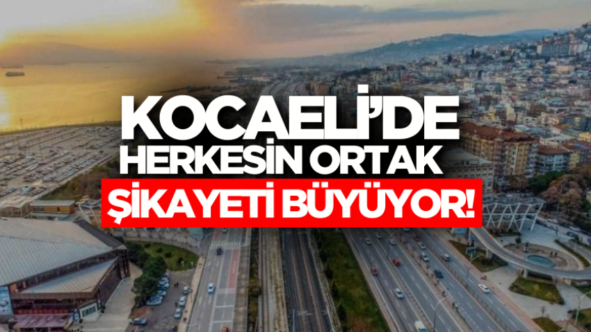 Kocaeli’de herkesin ortak şikayeti büyüyor! 