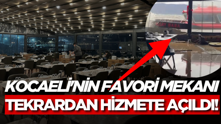 Kocaeli'nin favori mekanı tekrardan hizmete açıldı!