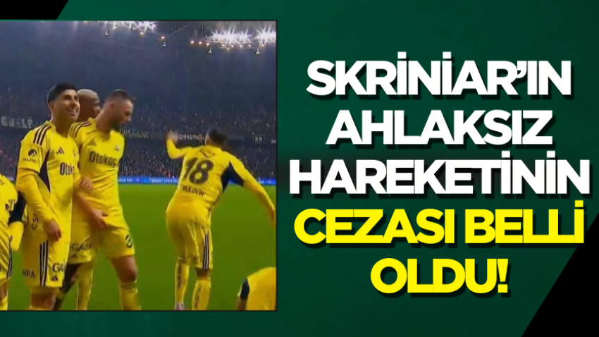 Skriniar’ın ahlaksız hareketinin cezası belli oldu!