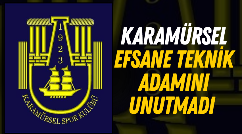 Karamürsel, efsane teknik adamını unutmadı