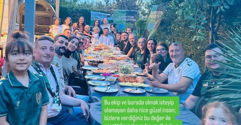 Kocaelisporlu taraftarlardan kaptanlara unutulmayacak veda