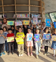 Başiskele'de çocuklar ebru sanatıyla tanıştı