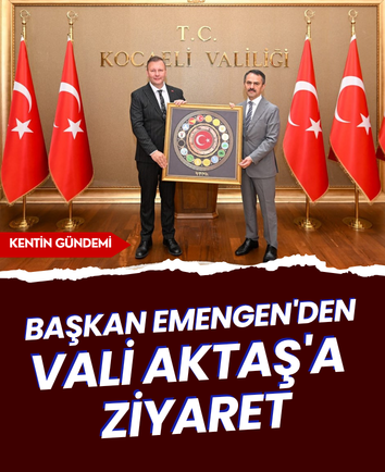 Başkan Emengen'den Vali Aktaş'a ziyaret
