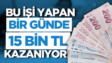 Bu işi yapan bir günde 15 bin TL kazanıyor! 