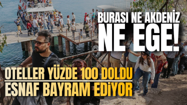 Burası ne Akdeniz ne Ege! Oteller yüzde 100 doldu, esnaf bayram ediyor