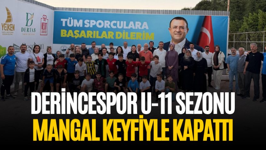 Derincespor U-11 sezonu mangal keyfiyle kapattı