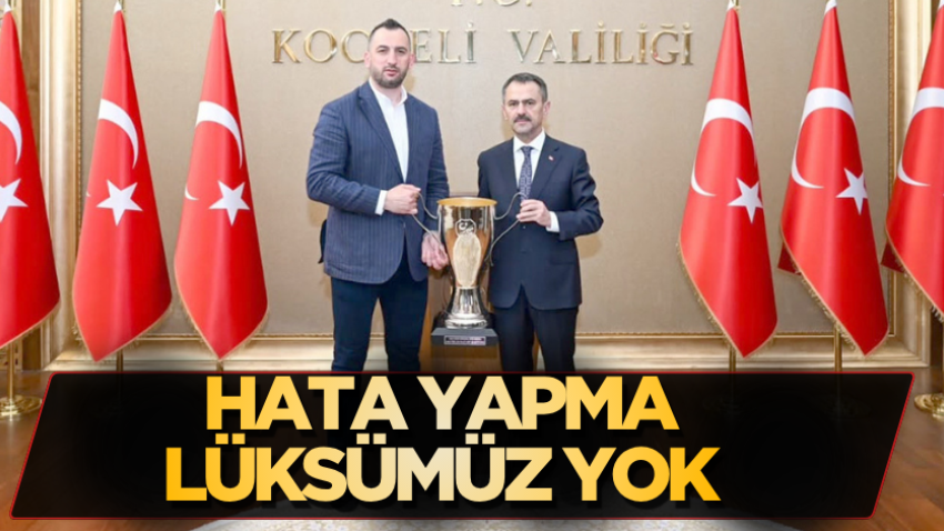 Hata yapma lüksümüz yok