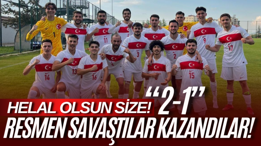Helal olsun size! Resmen savaştılar kazandılar! “2-1”