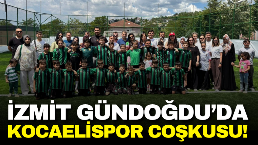 İzmit Gündoğdu’da Kocaelispor coşkusu! 