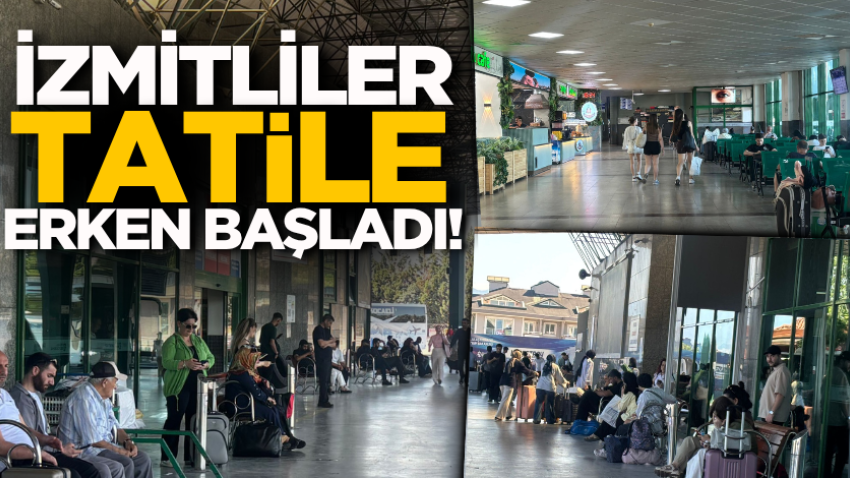 İzmitliler tatile erken başladı!