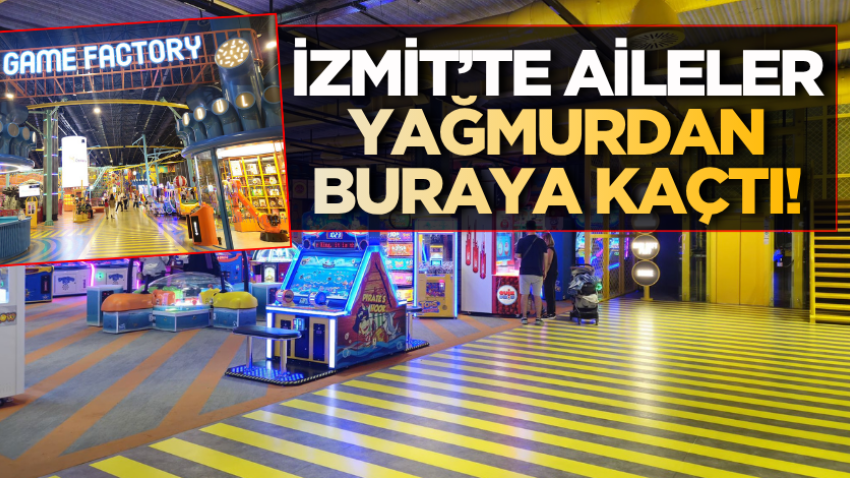 İzmit’te aileler yağmurdan buraya kaçtı!