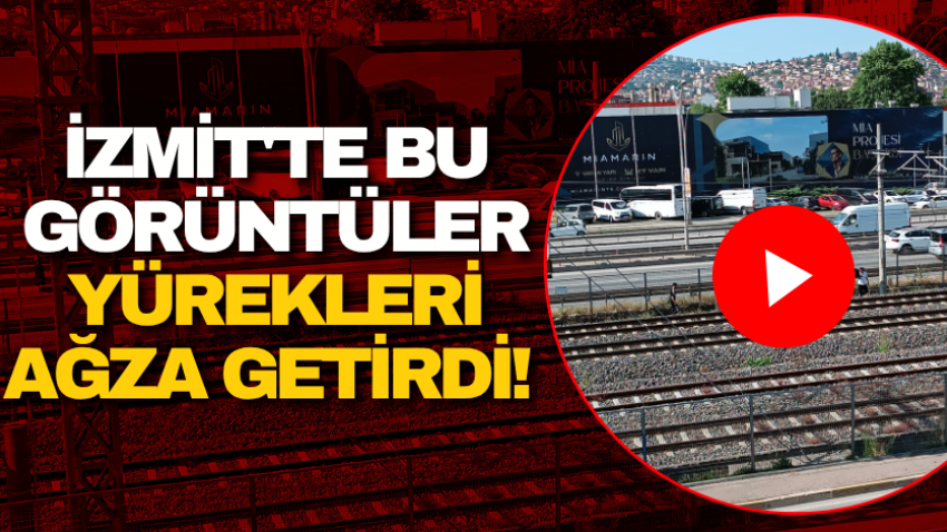 İzmit'te bu görüntüler yürekleri ağza getirdi! 