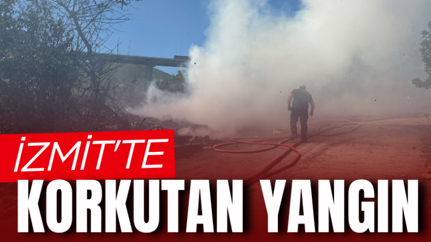 İzmit'te korkutan yangın
