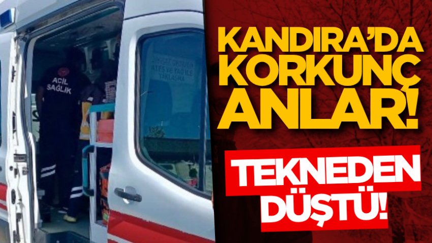 Kandıra’da korkunç anlar! Tekneden düştü!