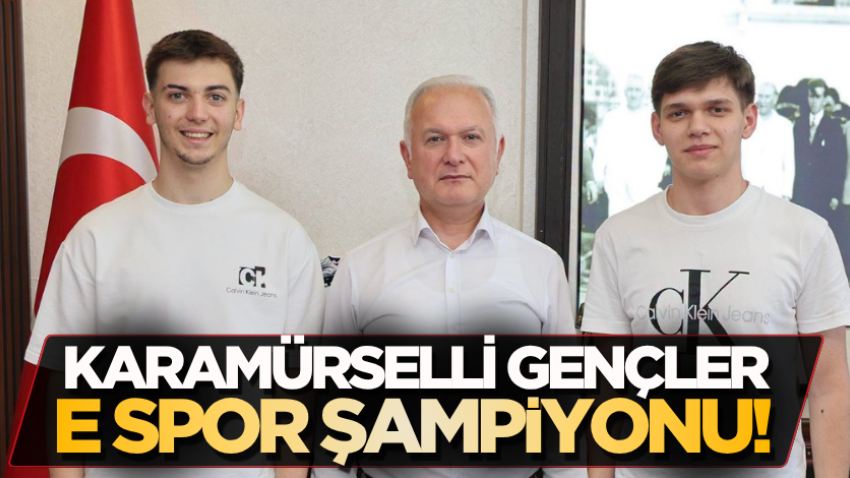 Karamürselli gençler E Spor şampiyonu!