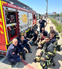 Kocaeli İtfaiyesi 7 dakikada olay yerinde!