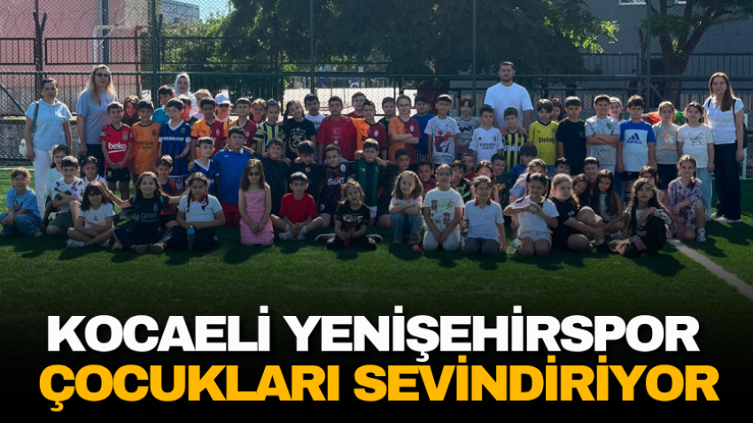 Kocaeli Yenişehirspor çocukları sevindiriyor
