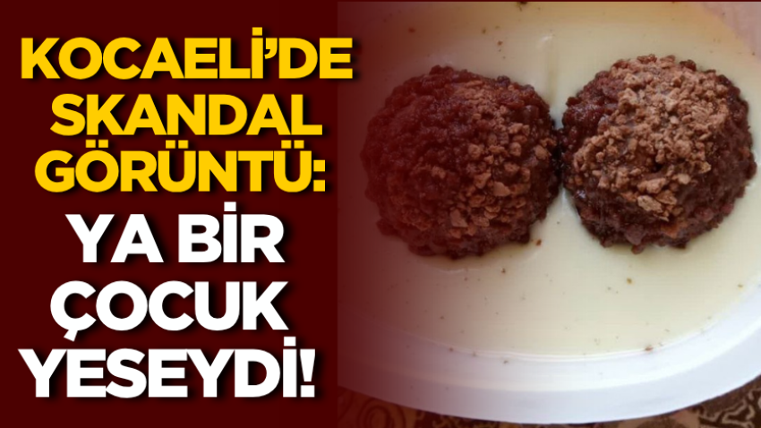 Kocaeli’de skandal görüntü: Ya bir çocuk yeseydi!
