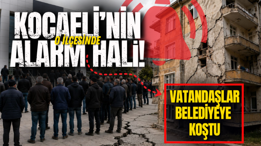 Kocaeli’nin o ilçesinde alarm hali! Vatandaşlar belediyeye koştu