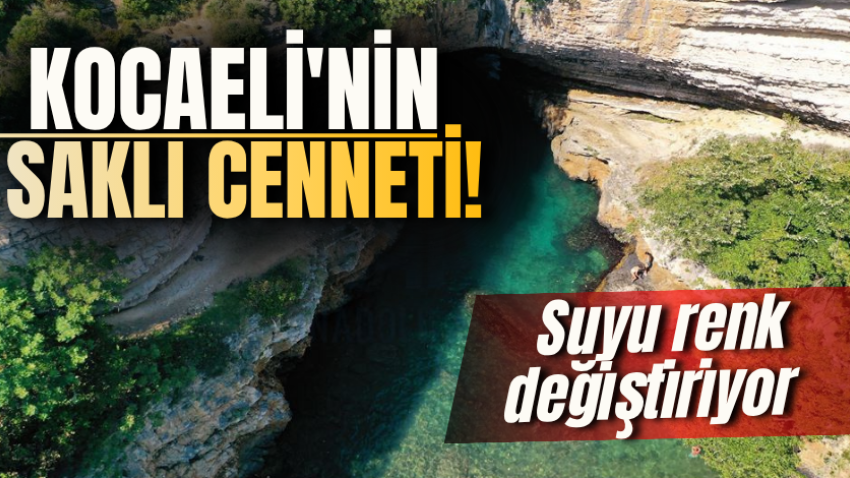 Kocaeli'nin saklı cenneti! Suyu renk değiştiriyor 