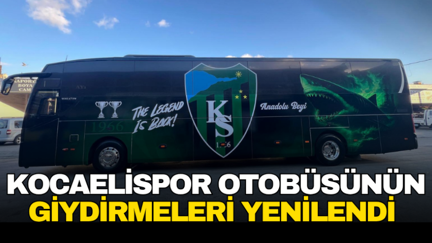 Kocaelispor otobüsünün giydirmeleri yenilendi 