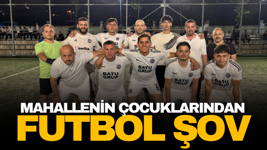 Mahallenin çocuklarından futbol şov