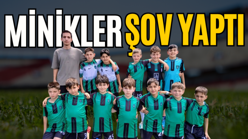Minikler şov yaptı