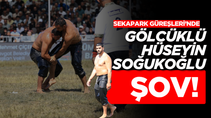 Sekapark Güreşleri’nde Gölcüklü Hüseyin Soğukoğlu ŞOV!