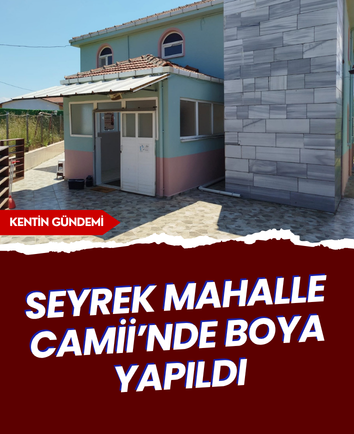 Seyrek Mahalle Camii’nde boya yapıldı