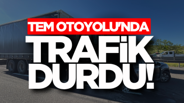 TEM Otoyolu'nda trafik durdu!