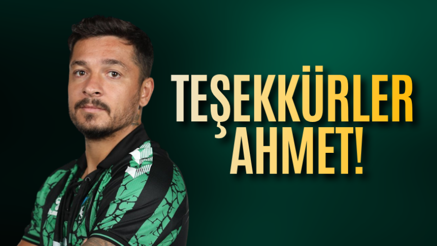 Teşekkürler Ahmet!