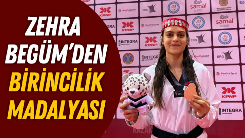 Zehra Begüm’den birincilik madalyası