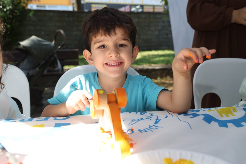 Gebze'de parklar çocukların atölyesine dönüştü!