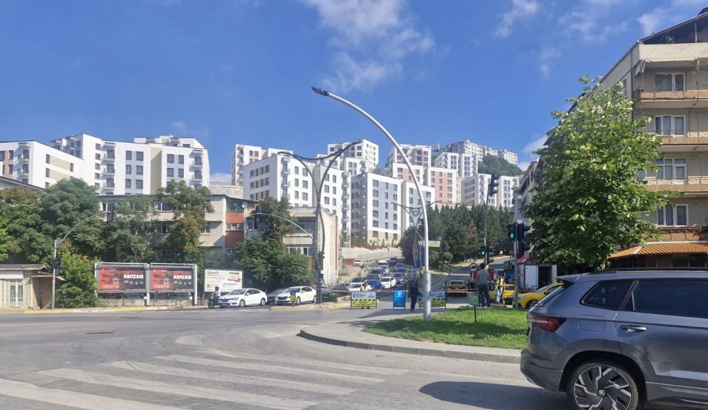 Santral rampası trafiğe kapatıldı!