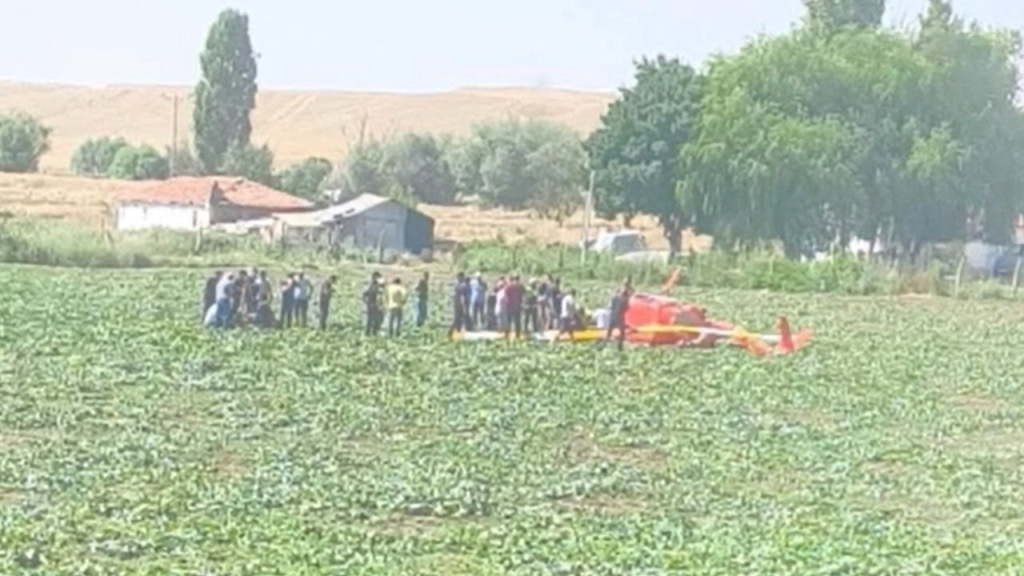 Ankara'da helikopter düştü!